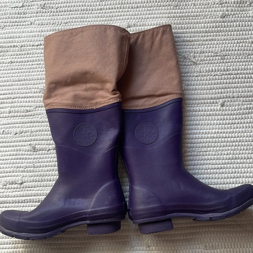 Vtg! CONVERSE Chuck Taylor All-Star Fold Down Rain Boots 5